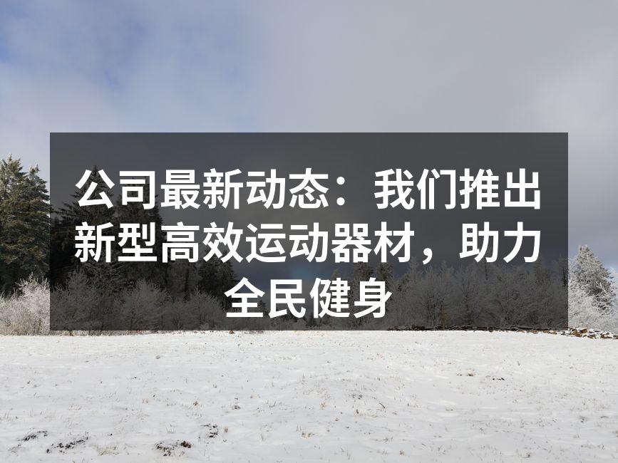 公司新款智能哑铃，助力个性化健身